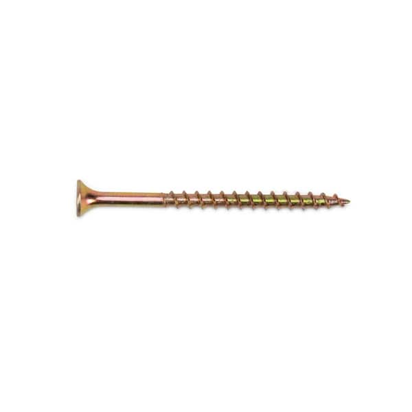 PRO-FIT #9 x 2-1/2 in. Star Bugle-Head Coarse Thread Gold Construction Wood Screws 25 lbs. (2475-Count)