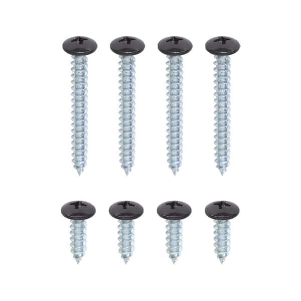 1.6 in. L Bronze Steel Shelf Bracket Screws (8-Pack)