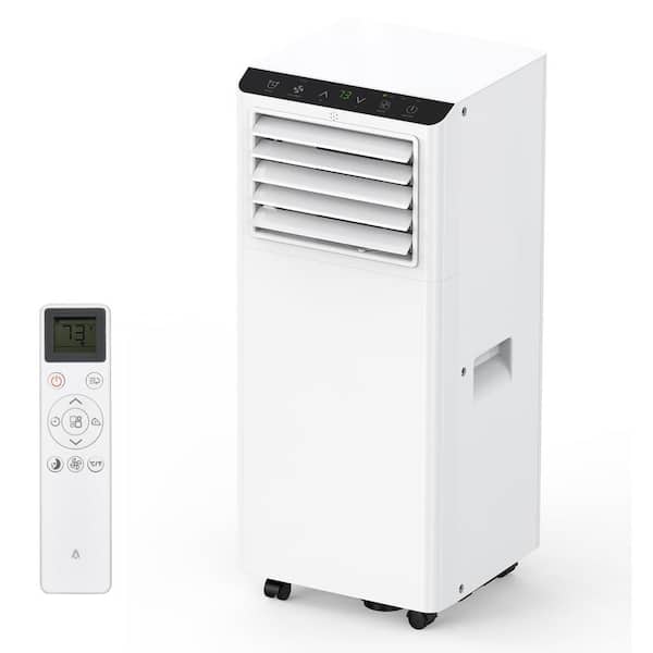 8000 BTU 5000 BTU(DOE SACC) Portable Air Conditioner Cools 350 sq. ft. with Fast Cooling, Fun, Dehumidifier in White