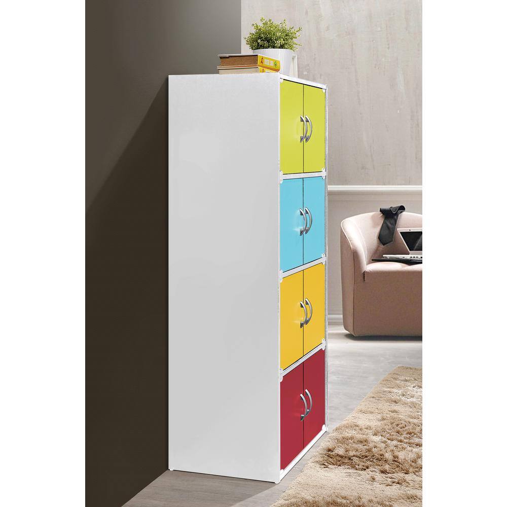 Rainbow 57'' Tall 8-Door Freestanding Storage Cabinet