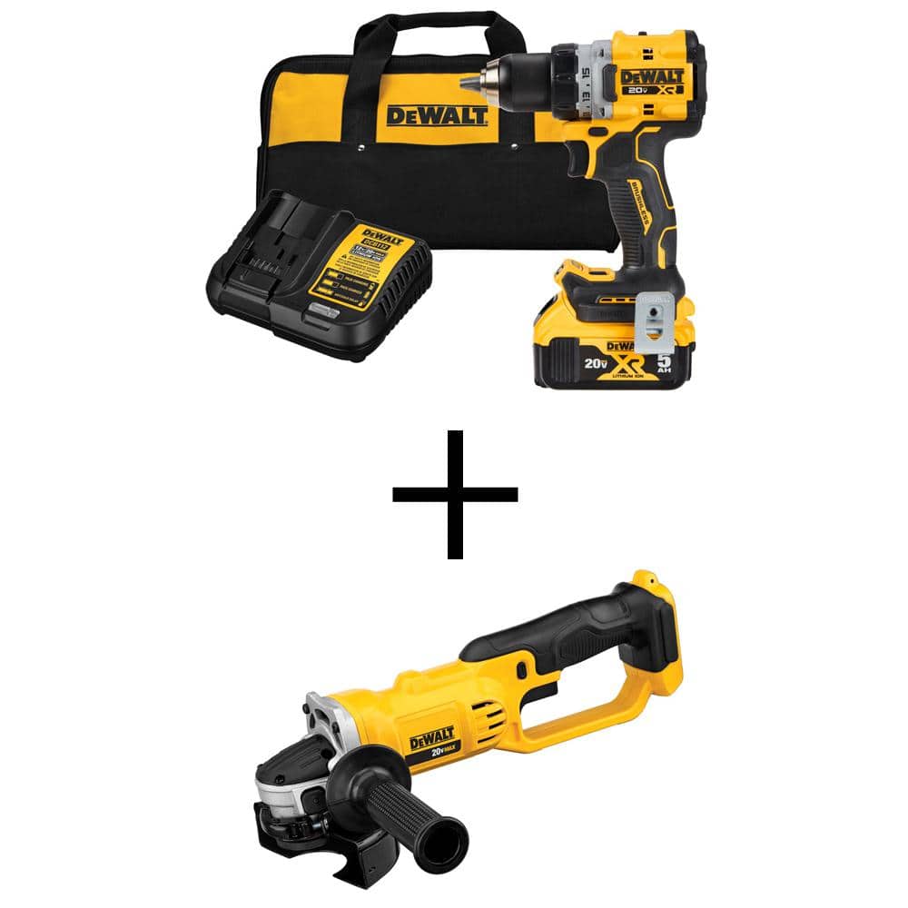 20V MAX XR Lithium-Ion Cordless Compact 1/2 in. Drill/Driver Kit with 20V M