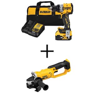 20V MAX XR Lithium-Ion Cordless Compact 1/2 in. Drill/Driver Kit with 20V MAX Cordless 4-1/2 in. to 5 in. Grinder