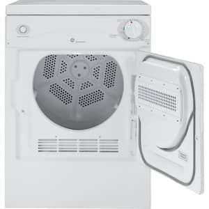 3.6 cu. ft. Vented Front Load Stackable Electric Dryer in White with Four-Way Venting, Lint Filter