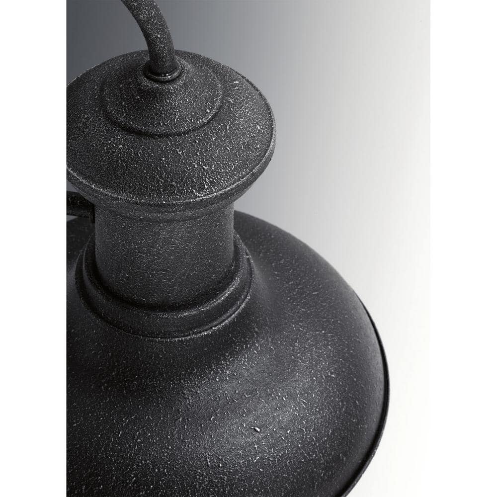 Brookside Black Textured Metal LED Outdoor Wall Lantern