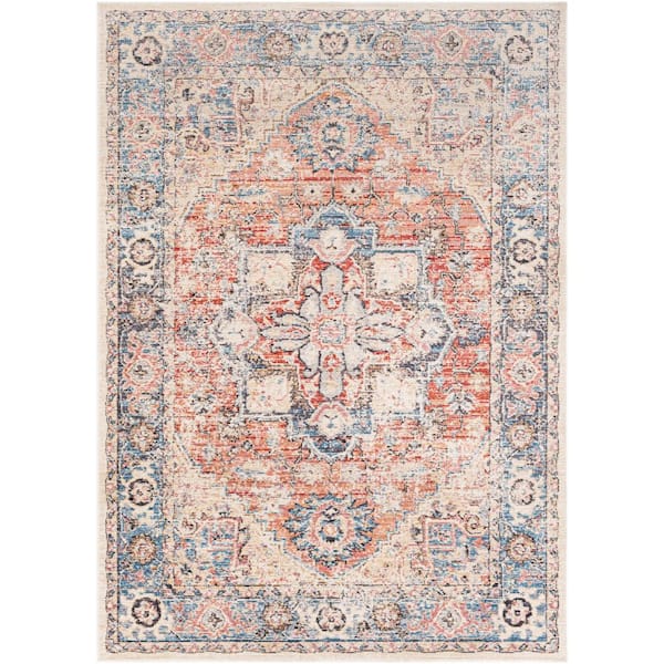 Livabliss Bowie Cream 7 ft. 10 in. x 10 ft. Indoor/Outdoor Area Rug