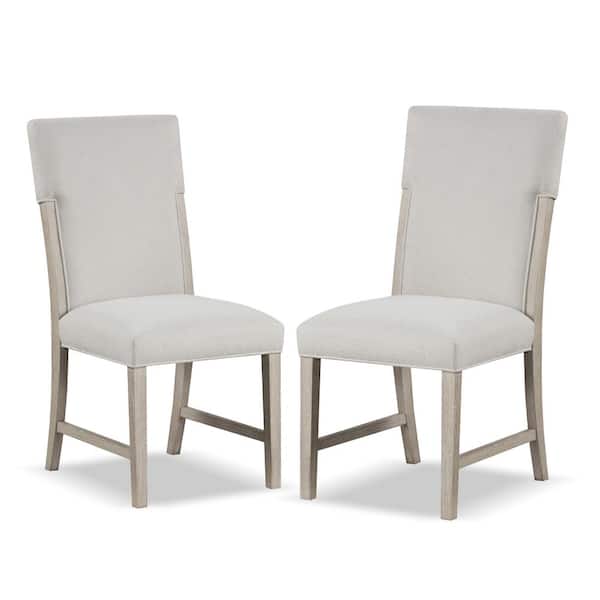 Bronin Natural Fabric Upholstered Dining Chairs (Set of 2)