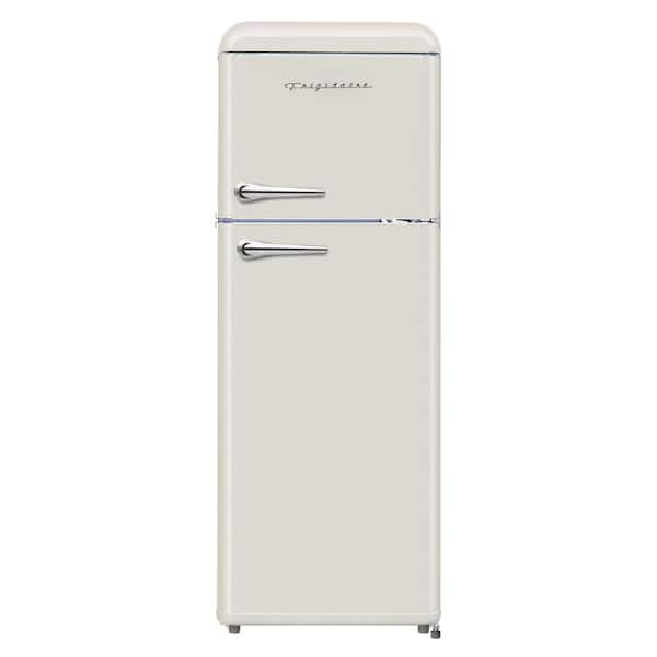 Frigidaire 7.5 cu. ft. Mini Fridge in Cream with Rounded Corners and Top Freezer