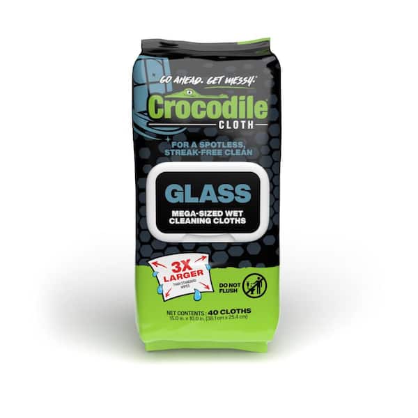 24(oz. )oz. Glass Cleaner Wipes 40-Pack