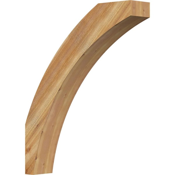 Ekena Millwork 6"W x 30"D x 36"H Thorton Rough Sawn Knee Brace, Western Red Cedar