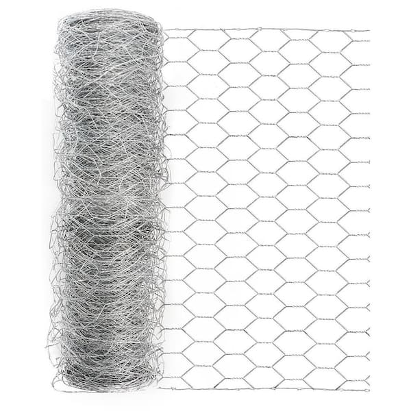 Garden Craft 28 in. H X 50 ft. L Steel Garden Fence Silver