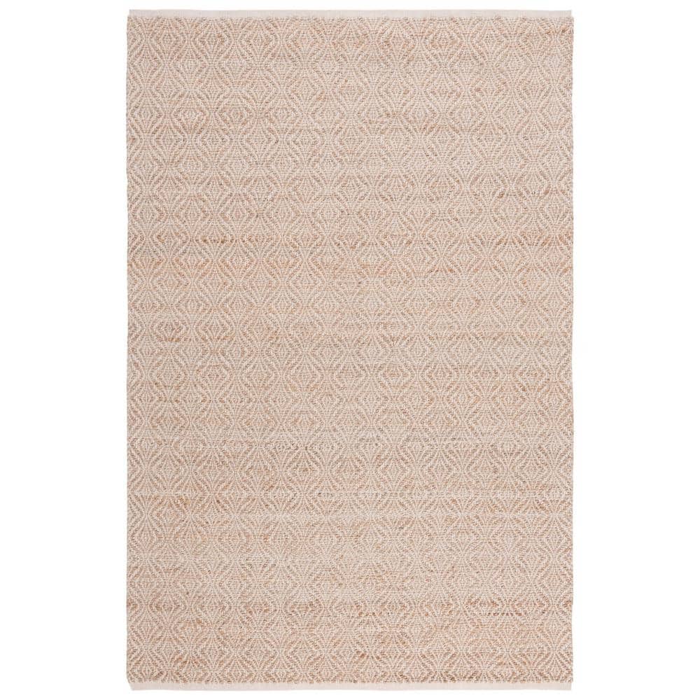 Natural Fiber Beige 5 ft. x 8 ft. Diamond Border Area Rug price history on PriceWatchPro