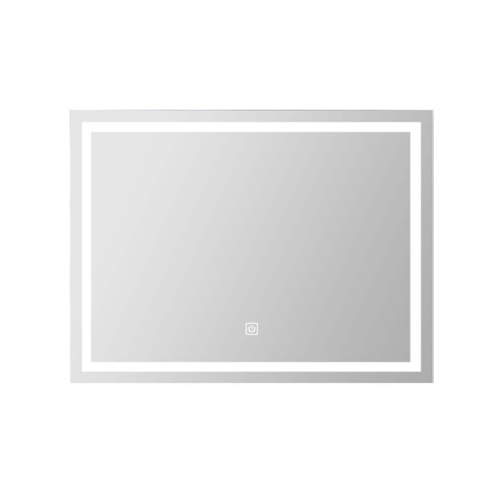 Horizontally/Vertically Hung 40 in. W x 32 in. H Rectangular Frameless Anti