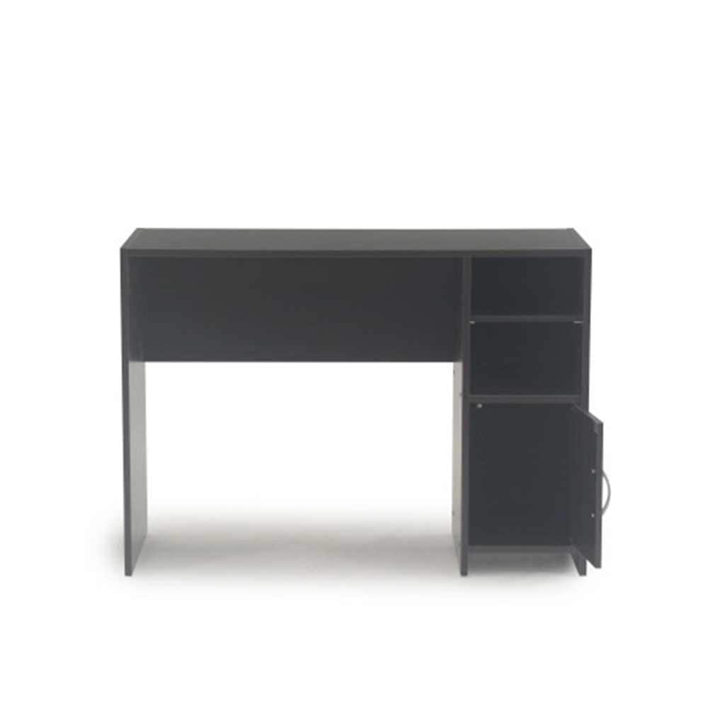 White Wood Desk with Drawer and Filing Cabinet