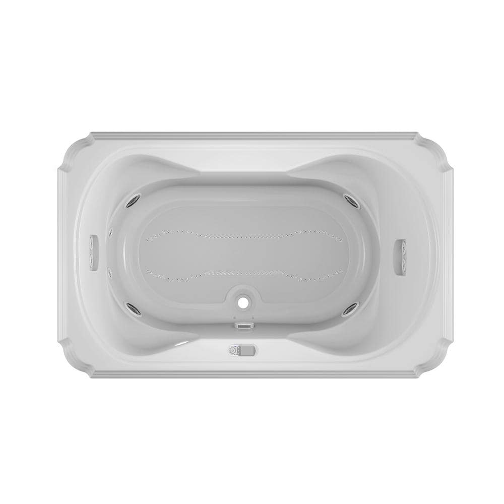 JACUZZI MARINEO SALON SPA 66 in. x 42 in. Rectangular Combination ...