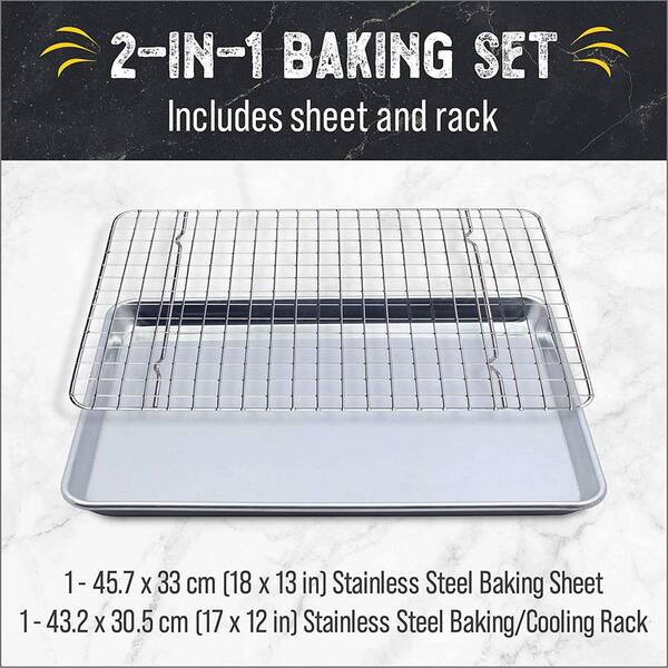 Saratoga Jacks Cooling/Baking Rack for 1/4 Sheet Pan 9X13