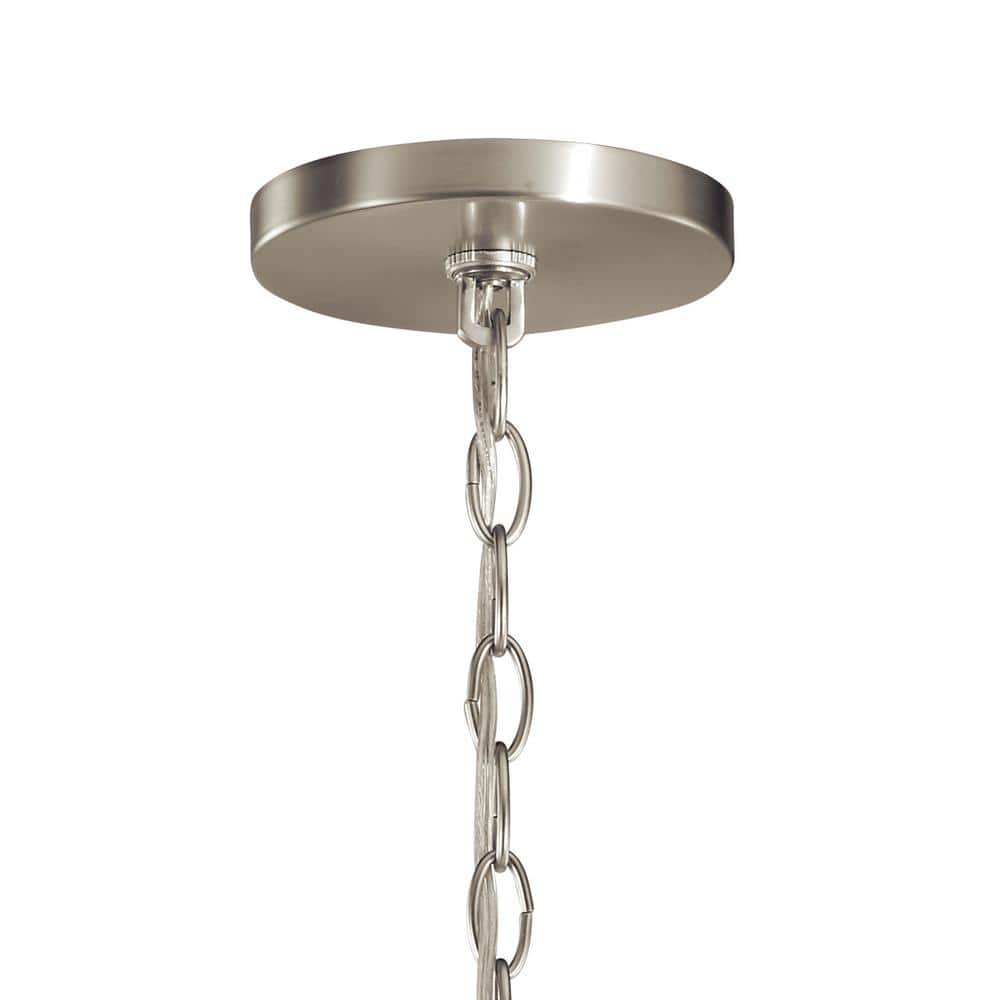 Capitol Hill Brushed Nickel 12-Light Candle Style Chandelier