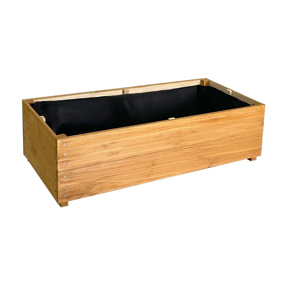 Solid Fir Wood Raised Garden Bed with Liner,Planter Box for Vegetables,Herbs,Thickened Panels,Breathable Drainage Design price history on PriceWatchPro