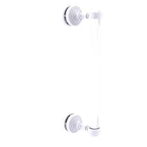 Pacific Grove 12 in. Single Side Shower Door Pull in Matte White