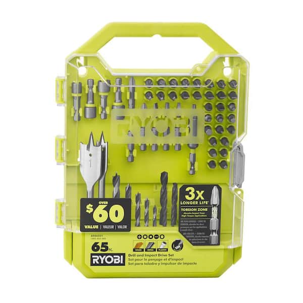 RYOBI Drill and Impact Drive Kit (65 