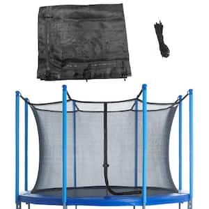 Machrus Trampoline Enclosure Net for 14 ft. Round Frames with Adjustable Straps Using 8 Poles or 4 Arches Net Only