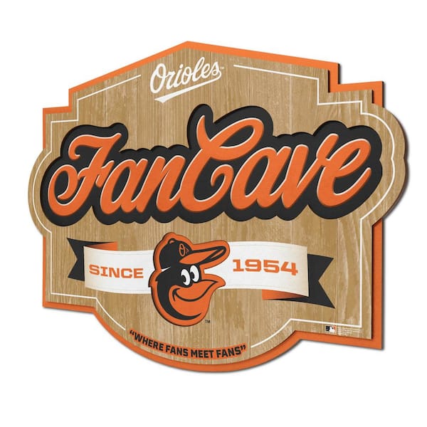 YouTheFan MLB Baltimore Orioles Fan Cave Decorative Sign 1903196