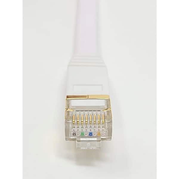 Micro Connectors, Inc 3 ft. CAT 8 SFTP 26AWG Double Shielded RJ45