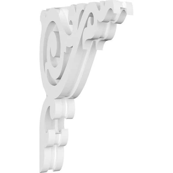 Ekena Millwork Baile 1.5 in. W x 11 in. H x 6.5 in. D Signature Urethane Polyurethane Corbel