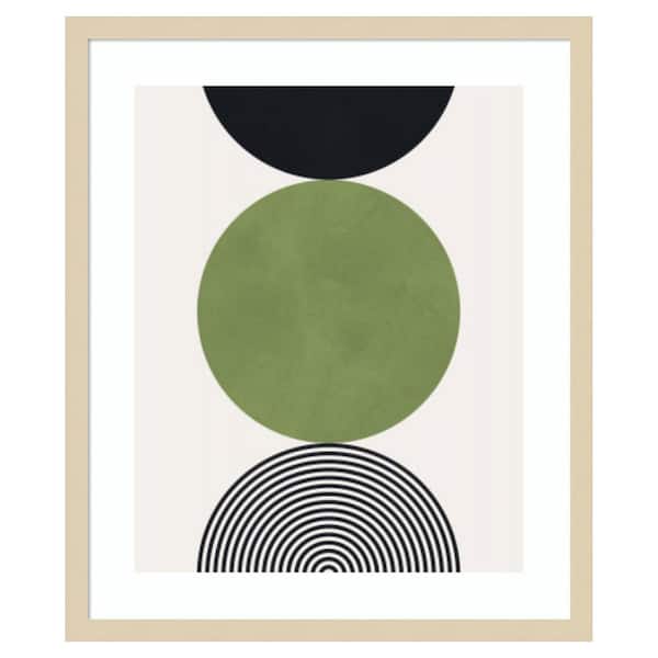Amanti Art Circle Composition 11 by Vitor Costa 1 Piece Framed Giclee Abstract Art Print 25 in. x 21 in.