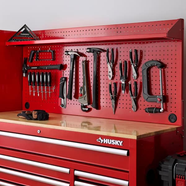 Husky Modular 52 in. W Standard Duty Red Pegboard Attachment