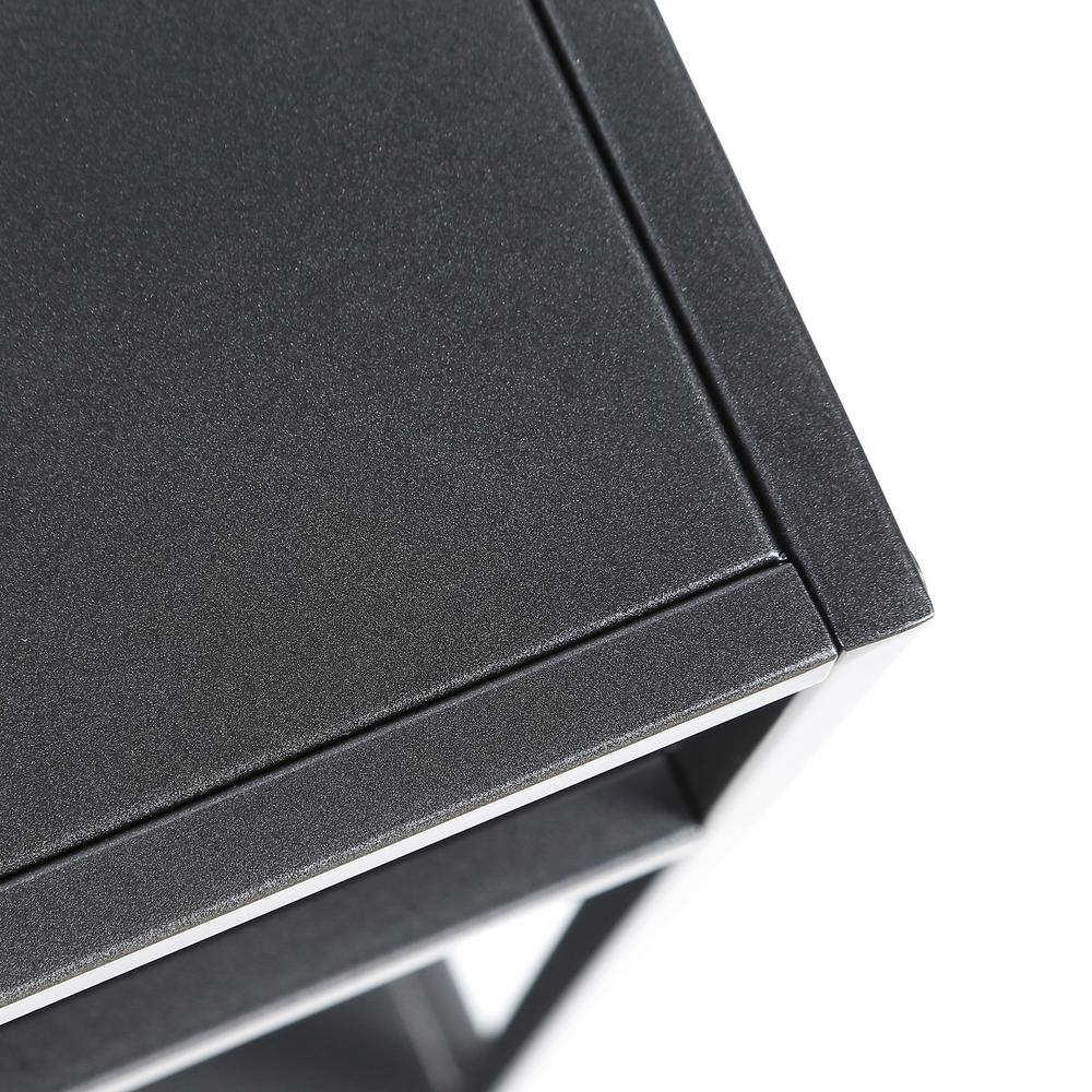 Gunmetal Gray 48" Steel Rectangular Étagère