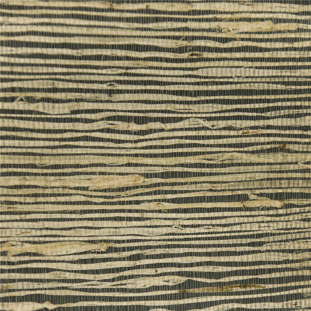 Falkirk Elgin Black Cream Natural Grasscloth Wallpaper (Covers 54 sq. ft.)