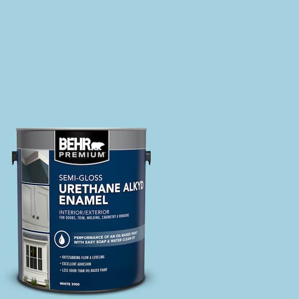 1 gal. #M480-3 Bengal Blue Urethane Alkyd Semi-Gloss Enamel Interior/Exterior Paint