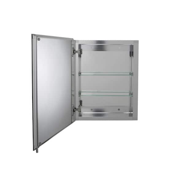 Croydex 16 in. W x 20 in. H Frameless Aluminum Recessed or Surface 