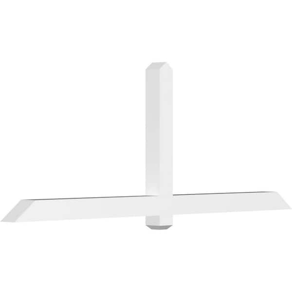 Ekena Millwork Eugene 84 in. W x 31.5 in. H x 4 in. D Signature Polyurethane Bracket