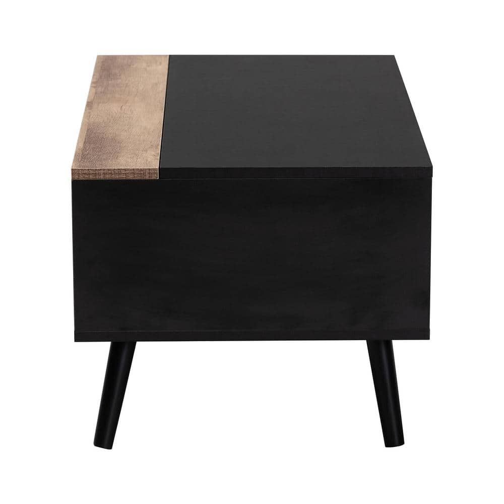 Jensen Two-Tone Wood Lift-Top Coffee Table with Storage