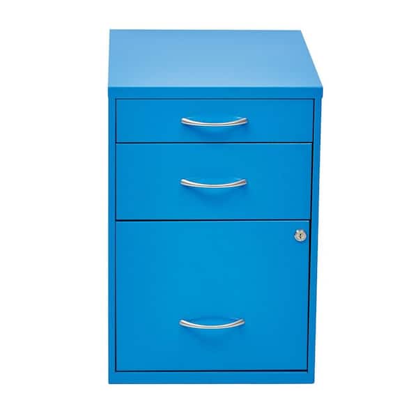 OSP Home Furnishings Blue File Cabinet