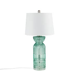 Luxuria 28.25 in. Blue Casual Table Lamp