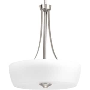 Leap Collection 3 -Light Brushed Nickel Pendant
