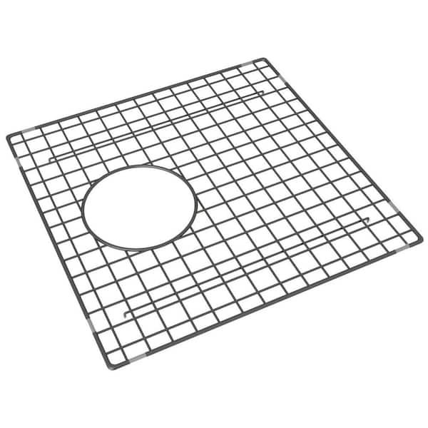 ROHL Froze 14.5 in. L x 14.5 in. W Bottom Grid in Black Stainless Steel