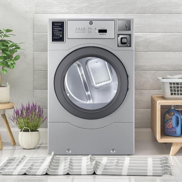 Crossover Commercial Laundry 7 cu. ft. Grey Gas Dryer, Coin