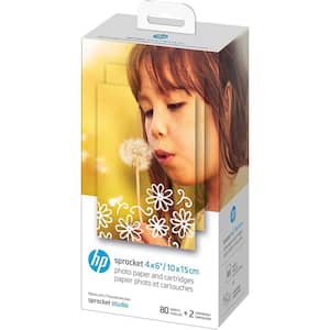 HP Sprocket 2 in. x 3 in. Premium Zink Sticky Back Photo Paper Compatible  with Sprocket Photo Printers (50-Sheets) HPIZ2X350 - The Home Depot