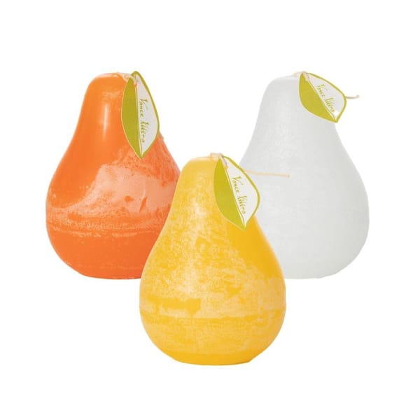 Vance Kitira 4.5" Sunny Timber Pear Candles (Set of 3)
