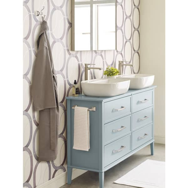 Mulholland 9 in. Wall Mounted Towel Bar in Brushed Nickel