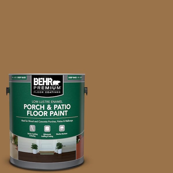BEHR PREMIUM 1 gal. #PPU4-17 Olympic Bronze Low-Lustre Enamel Interior/Exterior Porch and Patio Floor Paint