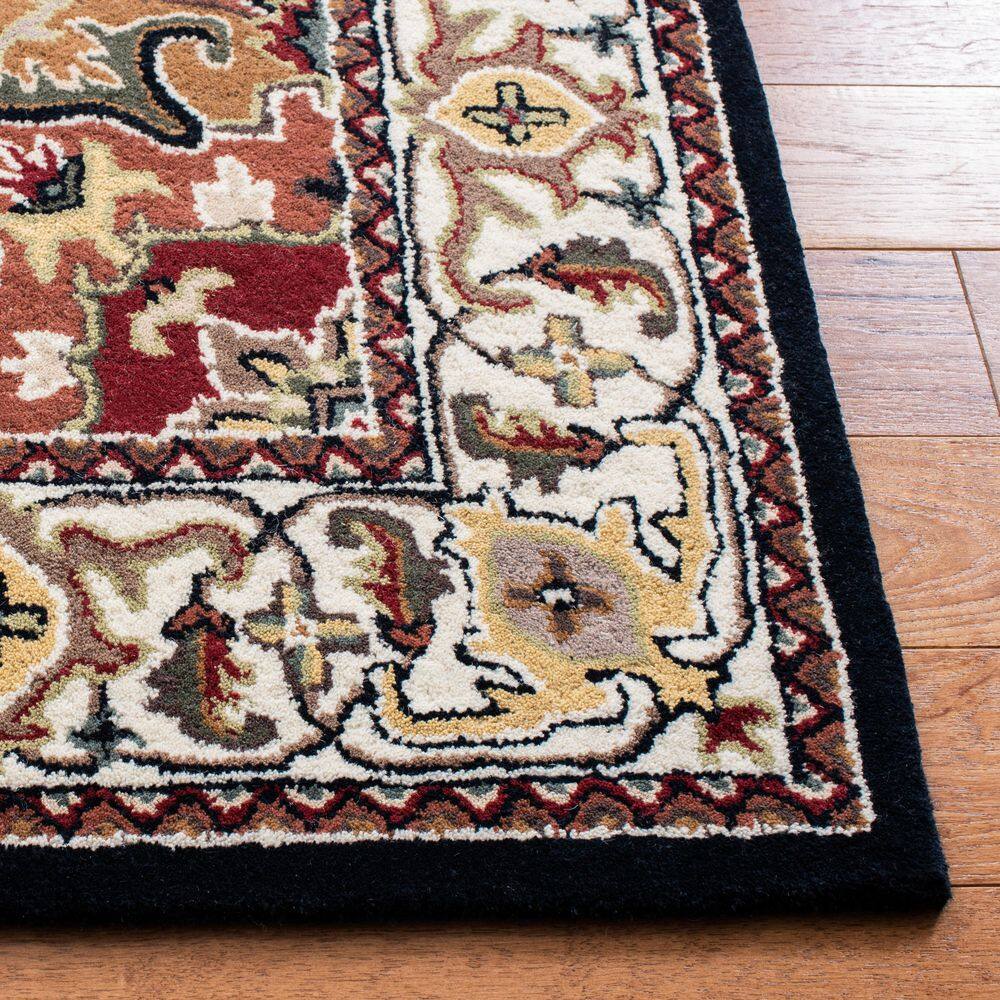 Heritage Navy and Brown Hand-Tufted Wool 6' x 9' Area Rug