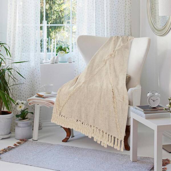 Cream color 2025 throw blanket