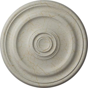 15-3/4 in. x 1-1/2 in. Devon Urethane Ceiling Medallion (Fits Canopies upto 3-5/8 in.), Pot of Cream Crackle