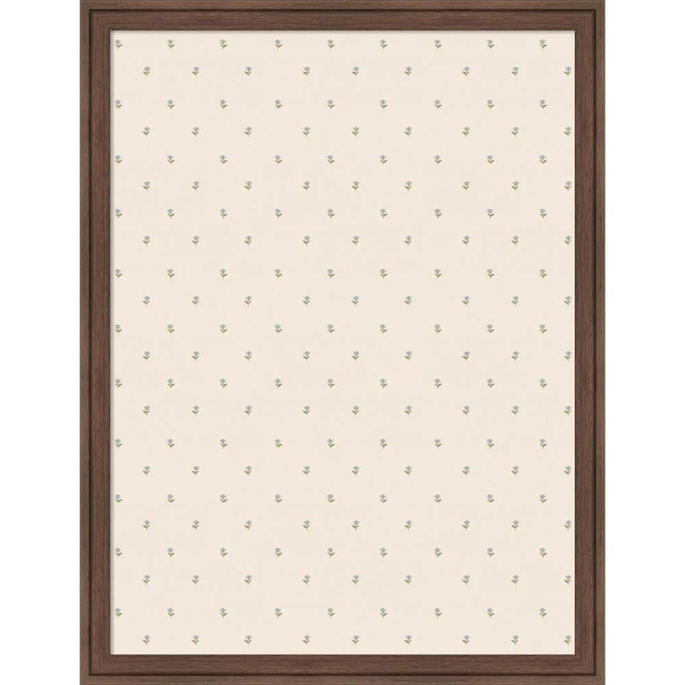 Florence 26 in. x 20 in. Brown Plastic Framed Fabric Pinboard Memo Board price history on PriceWatchPro