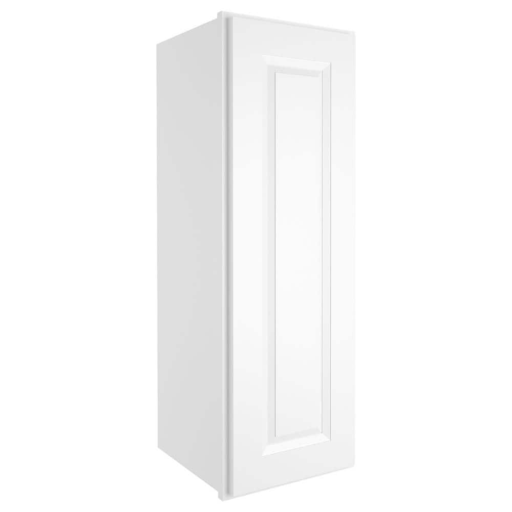 HOMEIBRO 12in W X 12in D X 36in H in Raised PanelWhite Plywood Ready
