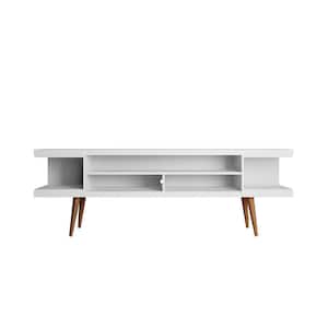 Utopia 70.47 in. White Composite TV Stand Fits TVs Up to 65 in. with Cable Management